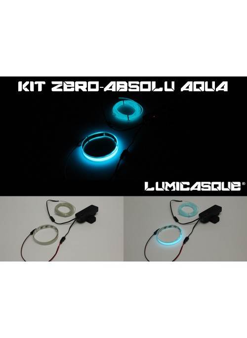 Kit LumiCasque Zéro-Absolu - Fil lumineux de 3m + Bande de 50cm