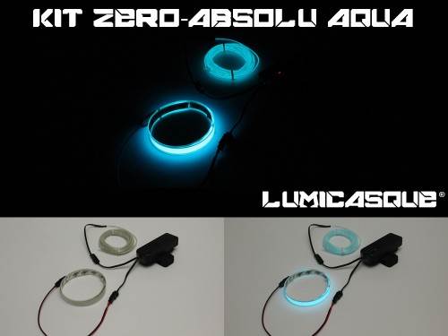 Kit LumiCasque Zéro-Absolu - Fil lumineux de 3m + Bande de 50cm