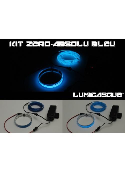 Kit LumiCasque Zéro-Absolu - Fil lumineux de 3m + Bande de 50cm